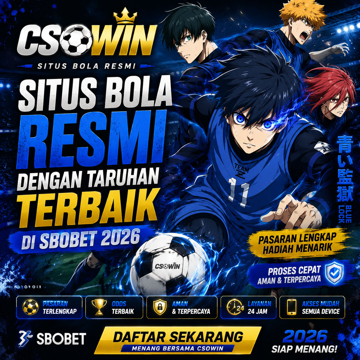 CSOWIN >> Situs Bola Resmi Dengan Taruhan Terbaik Di Sbobet 2026