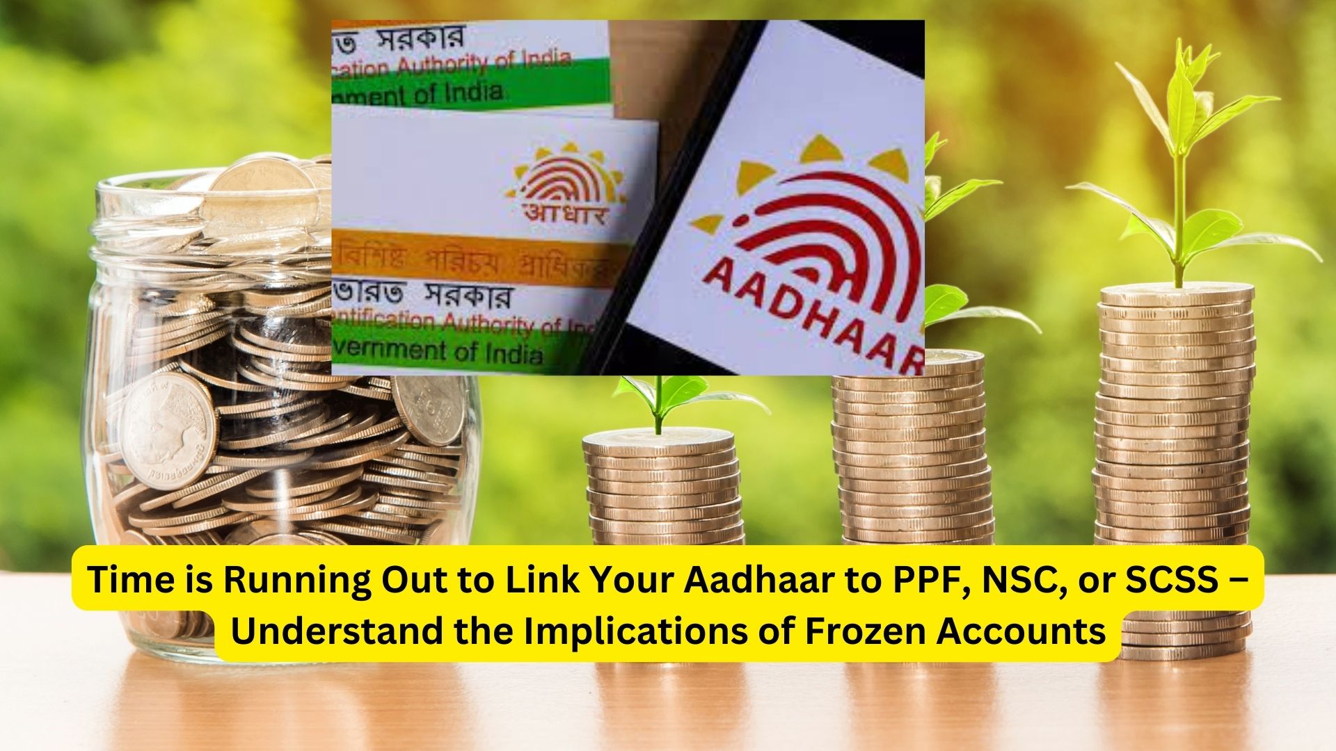 Time is Running Out to Link Your Aadhaar to PPF, NSC, or SCSS – Understand the Implications of Frozen Accounts