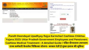 Pandit Deendayal Upadhyay Rajya Karmchari Cashless Chikitsa Yojana 2023: Uttar Pradesh Government Employees and Pensioners Cashless Medical Treatment : A detailed Guide I पंडित दीनदयाल उपाध्याय राज्य कर्मचारी कैशलेस चिकित्सा योजना- सरकार देती है मुफ्त इलाज की सुविधा