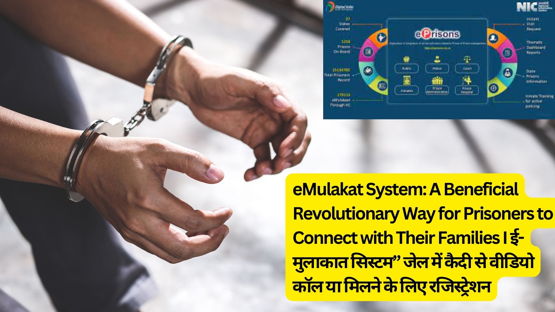 eMulakat System: A Beneficial Revolutionary Way for Prisoners to Connect with Their Families I ई-मुलाकात सिस्टम” जेल में कैदी से वीडियो कॉल या मिलने के लिए रजिस्ट्रेशन