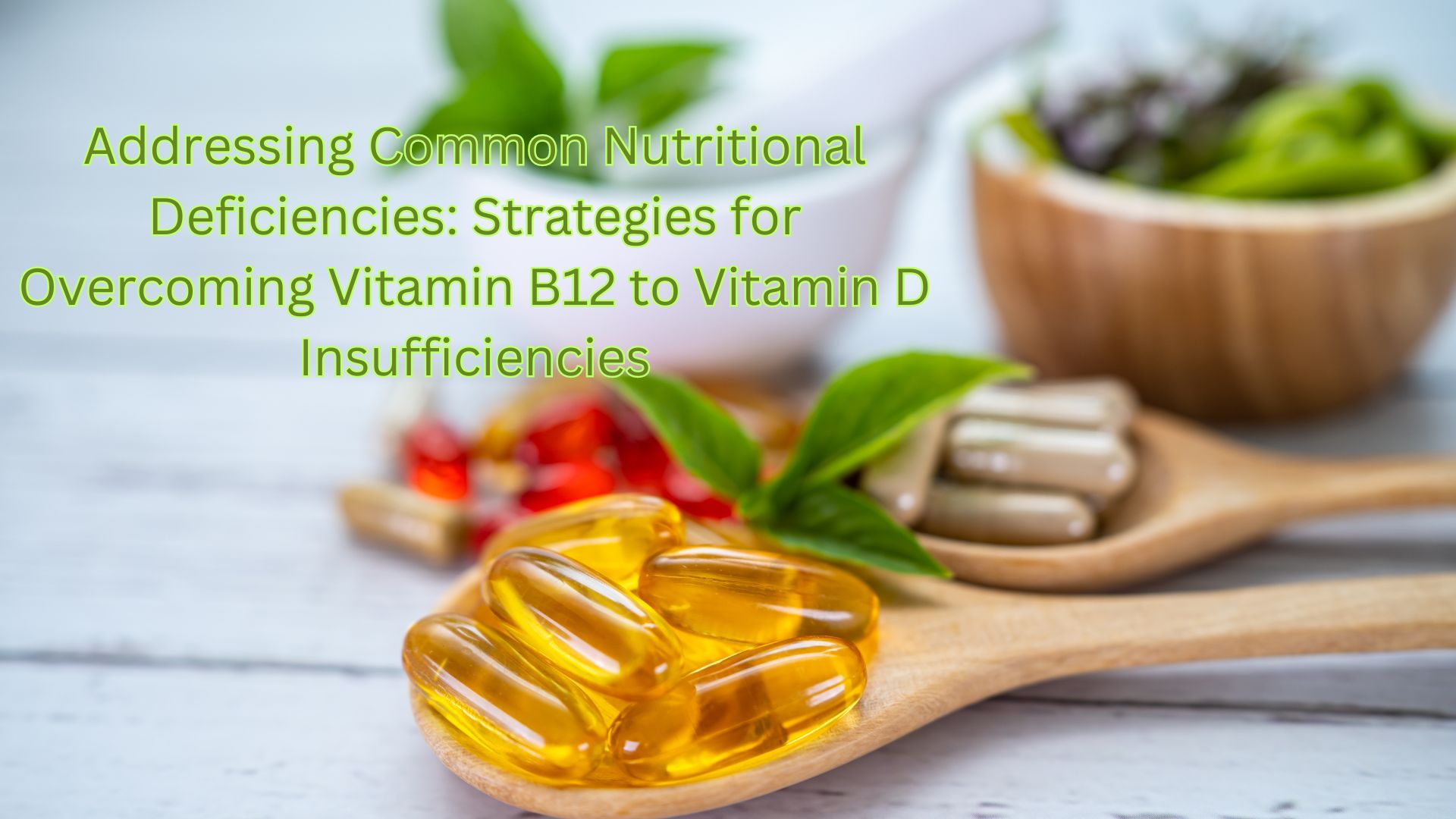 Addressing Common Nutritional Deficiencies: Strategies for Overcoming Vitamin B12 to Vitamin D Insufficiencies