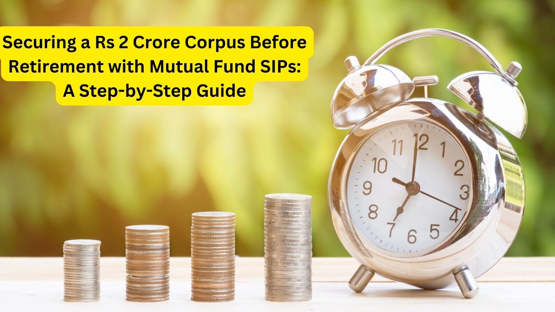 Securing a Rs 2 Crore Corpus Before Retirement with Mutual Fund SIPs: A Step-by-Step Guide