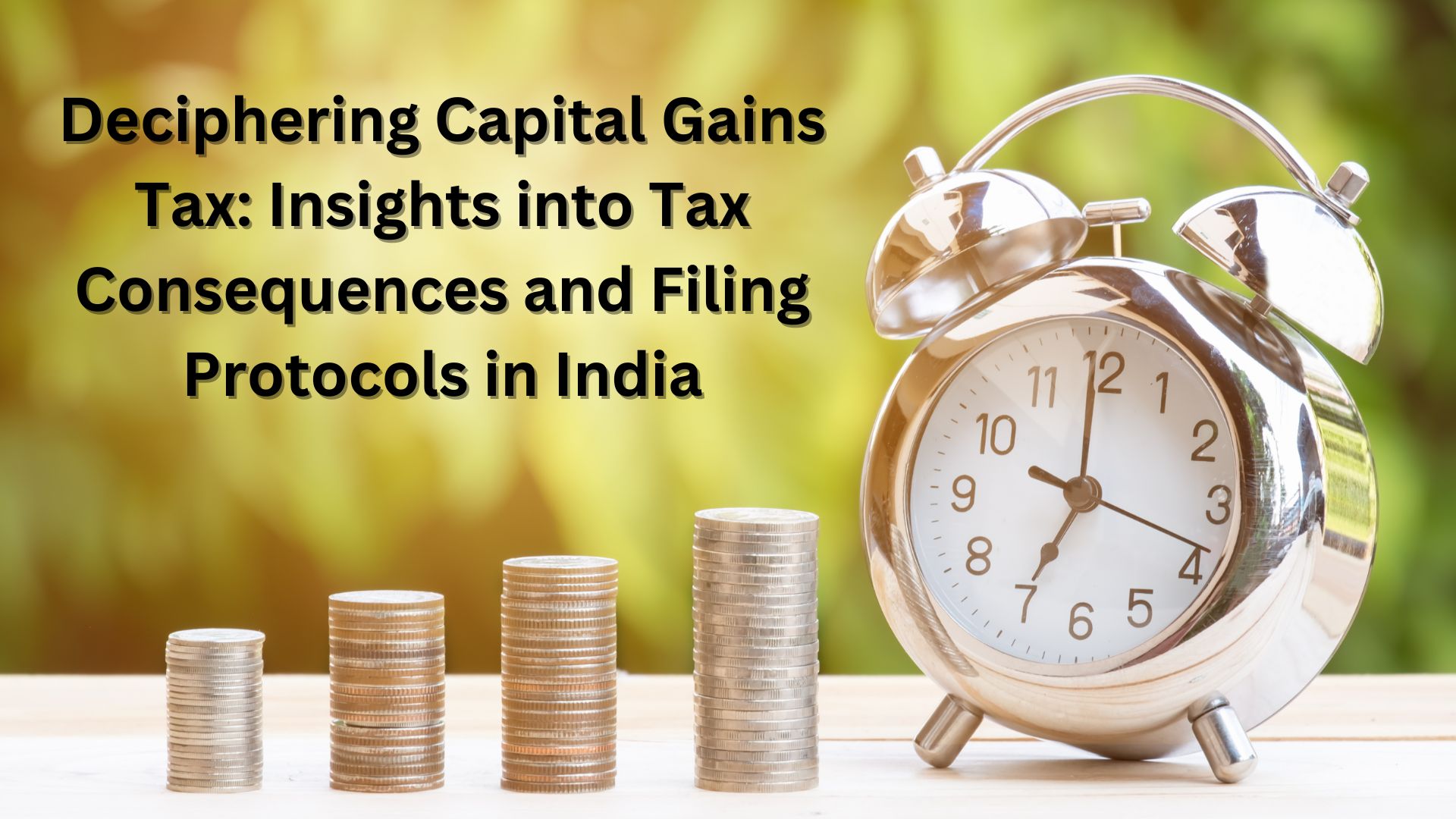Deciphering Capital Gains Tax: Insights into Tax Consequences and Filing Protocols in India