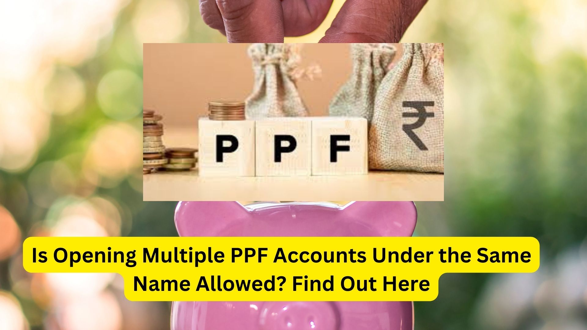 Is Opening Multiple PPF Accounts Under the Same Name Allowed? Find Out Here