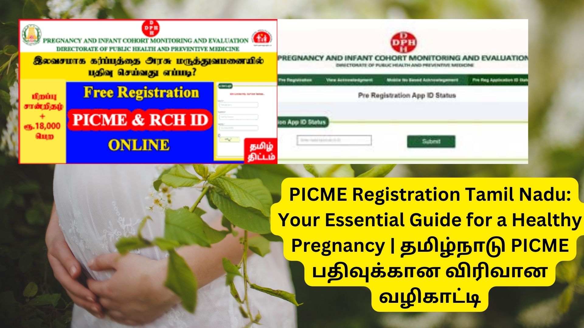 PICME Registration Tamil Nadu: Your Essential Guide for a Healthy Pregnancy | தமிழ்நாடு PICME பதிவுக்கான விரிவான வழிகாட்டி
