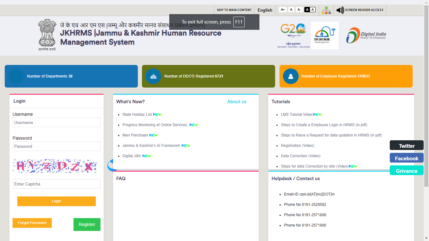 JK HRMS Portal