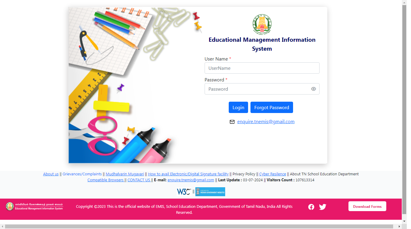 TN EMIS School Login